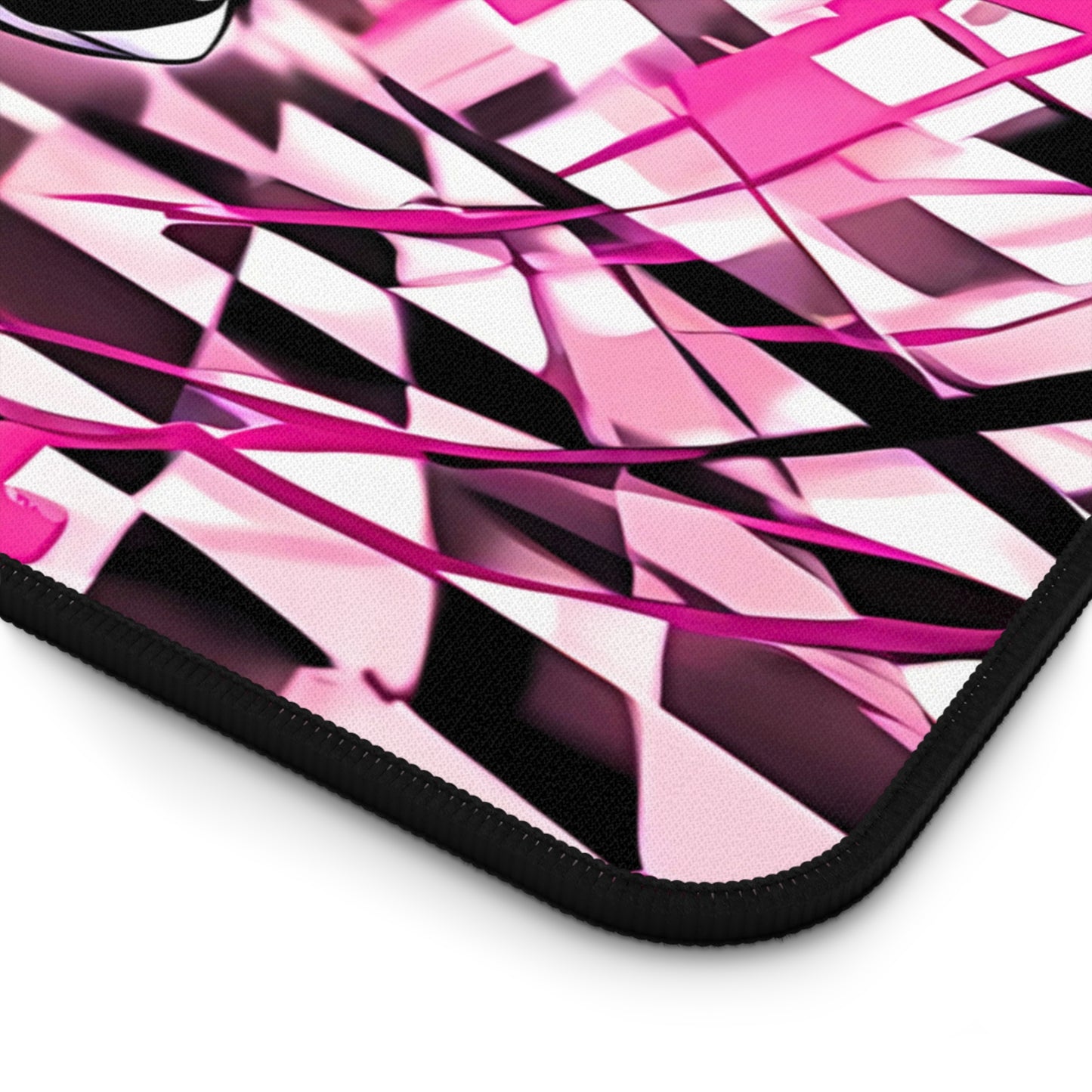 Cute Pink Anime Goth Girl Desk Mat