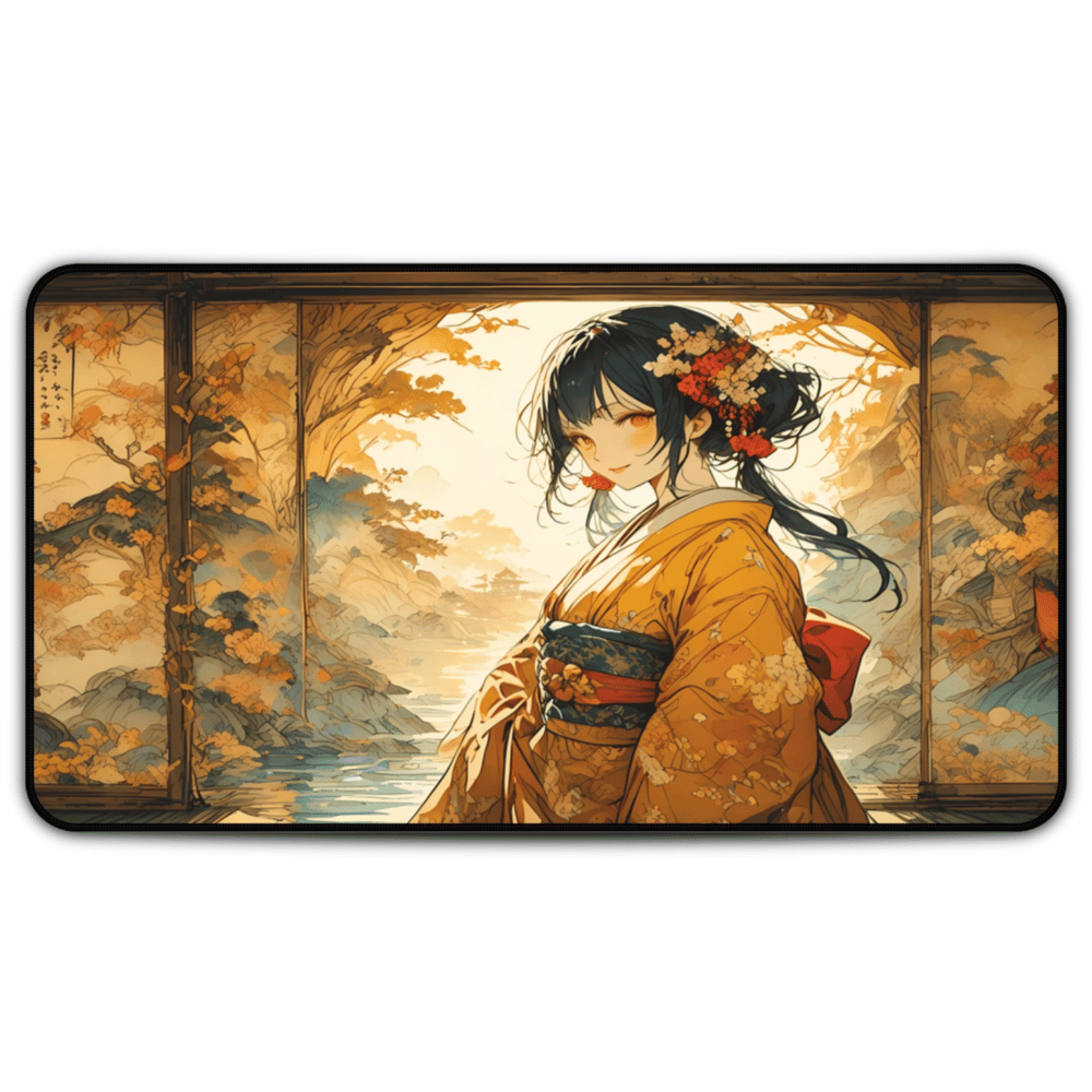Nihonga - Golden Afternoon Desk Mat