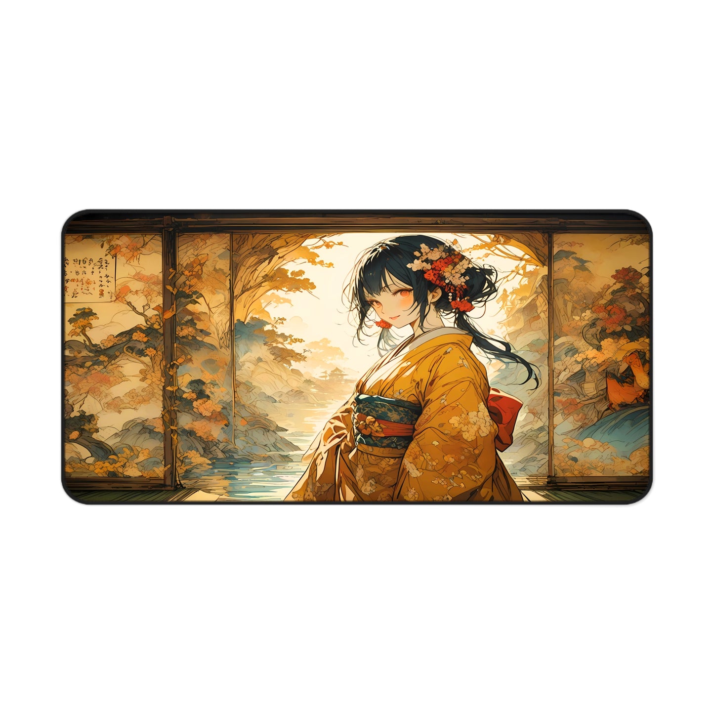 Nihonga - Golden Afternoon Desk Mat