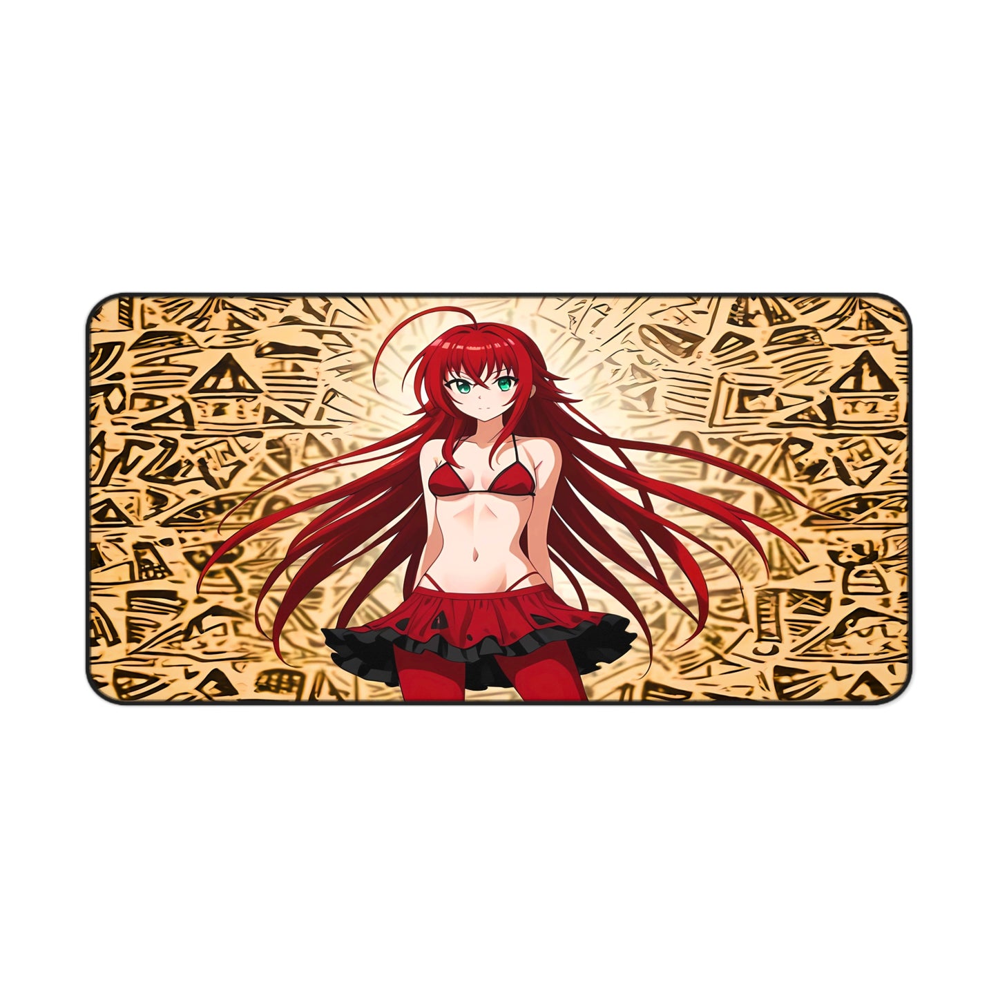 Sexy Egyptian Redhead Anime Desk Mat sexy anime girl, lewd waifu artwork