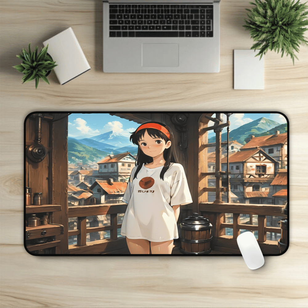 Yumeko – Blushing Dark Haired Waifu Desk Mat