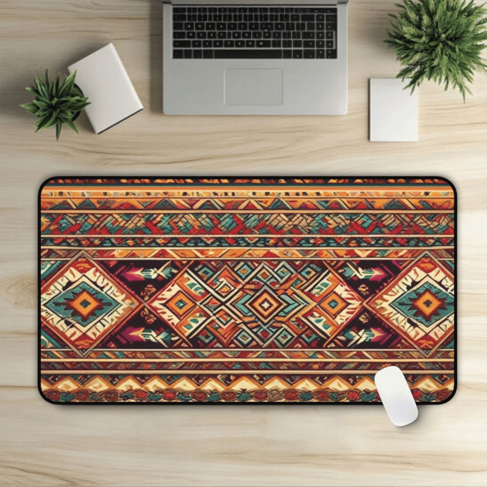 Quetzalcoatl Aztec Carpet Desk Mat