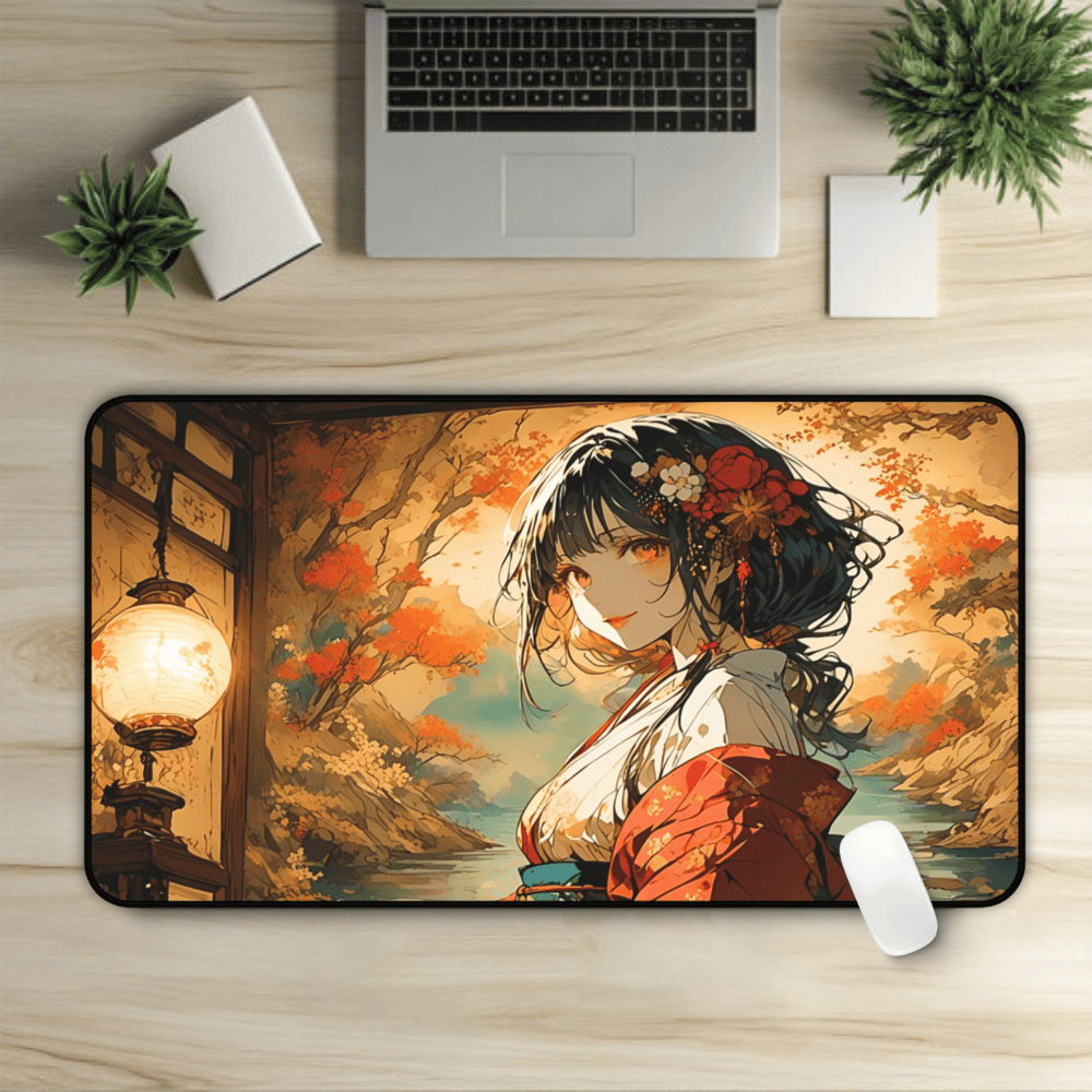 Nihonga - Phantom Petals and Mourning Willow Desk Mat