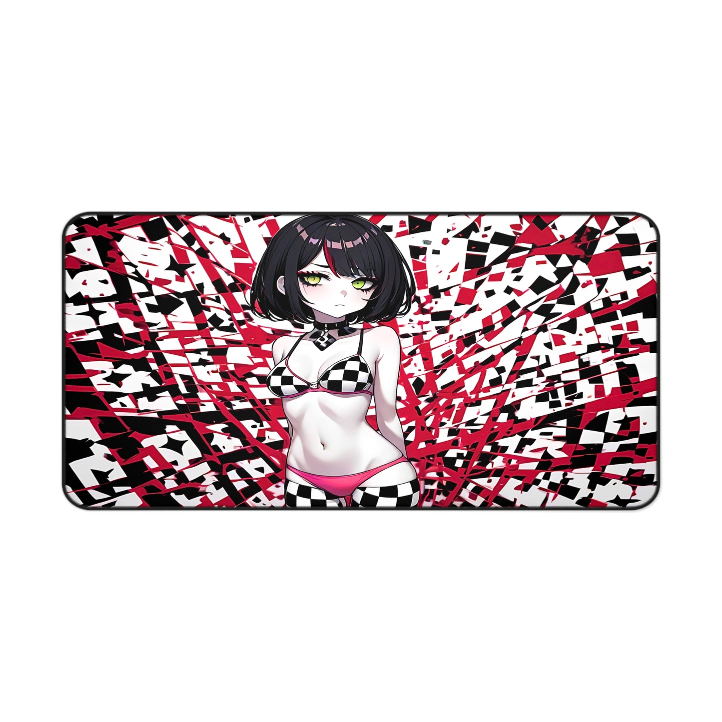 Sexy Goth Waifu Desk Mat "It's You"