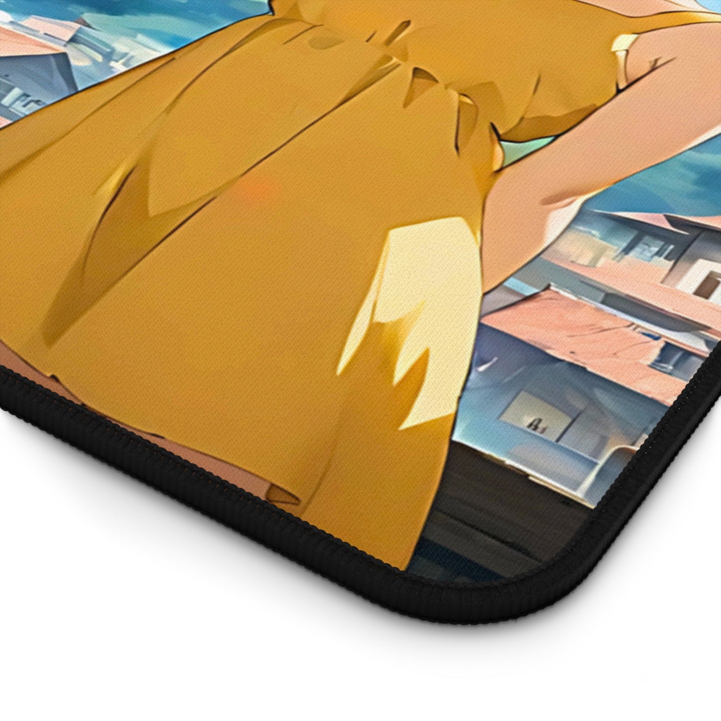 Yumeko – Dandelion & Summer Gears Desk Mat anime desk mat with dreamy waifu illustration in classic anime style, featuring a beautiful Japanese anime girl and soft aesthetic design