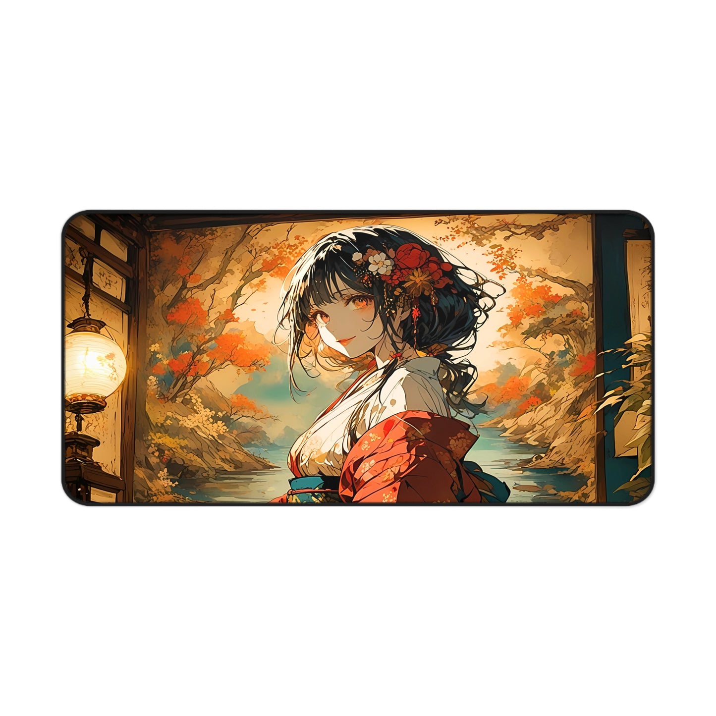 Nihonga - Phantom Petals and Mourning Willow Desk Mat