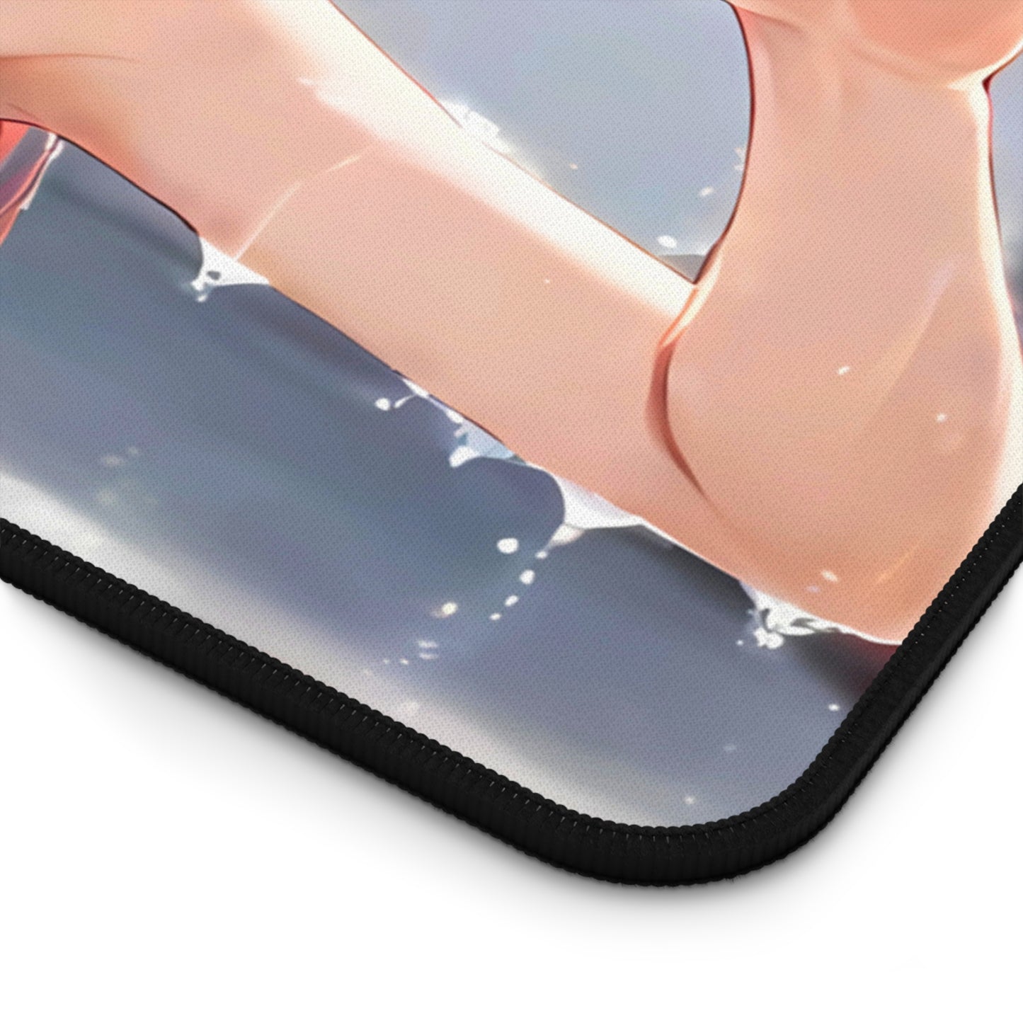 POV Car Wash Redhead Girl In Red Bikini Desk Mat sexy anime girl, lewd waifu artwork