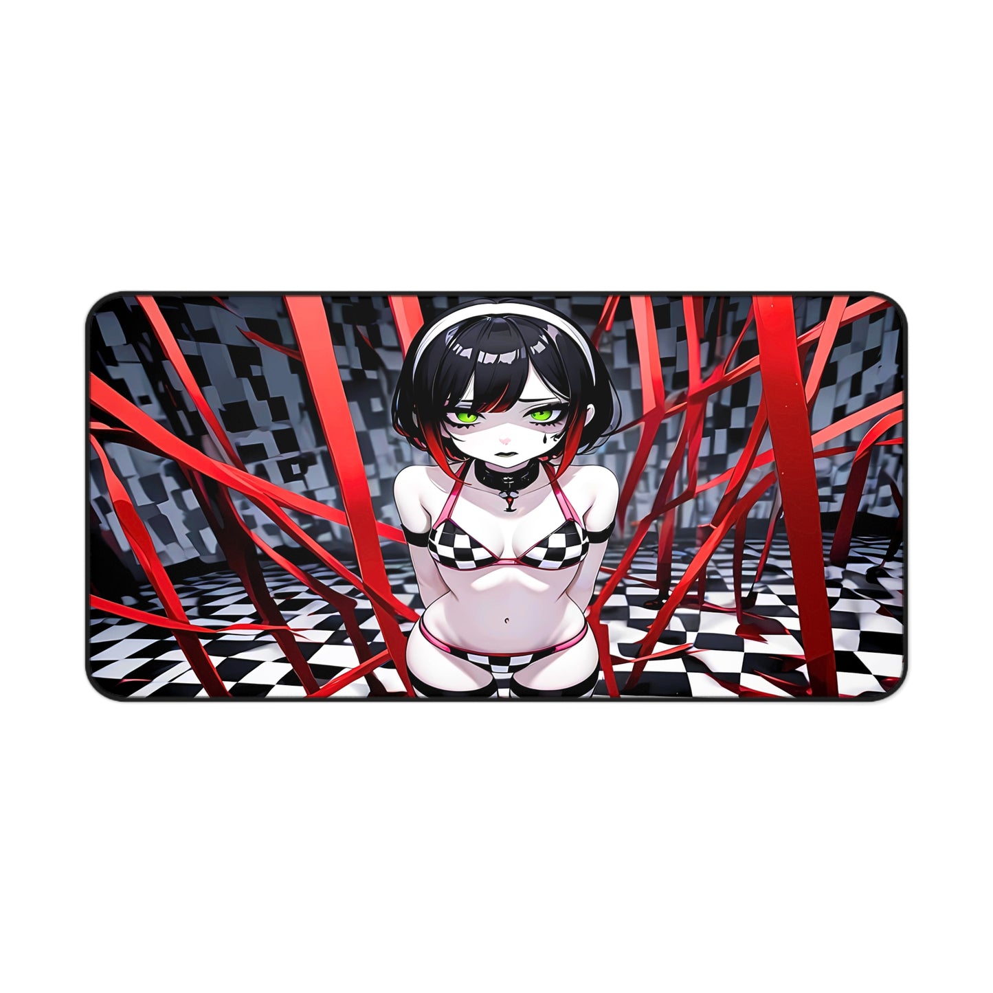 Quirky Goth Anime Waifu Desk Mat