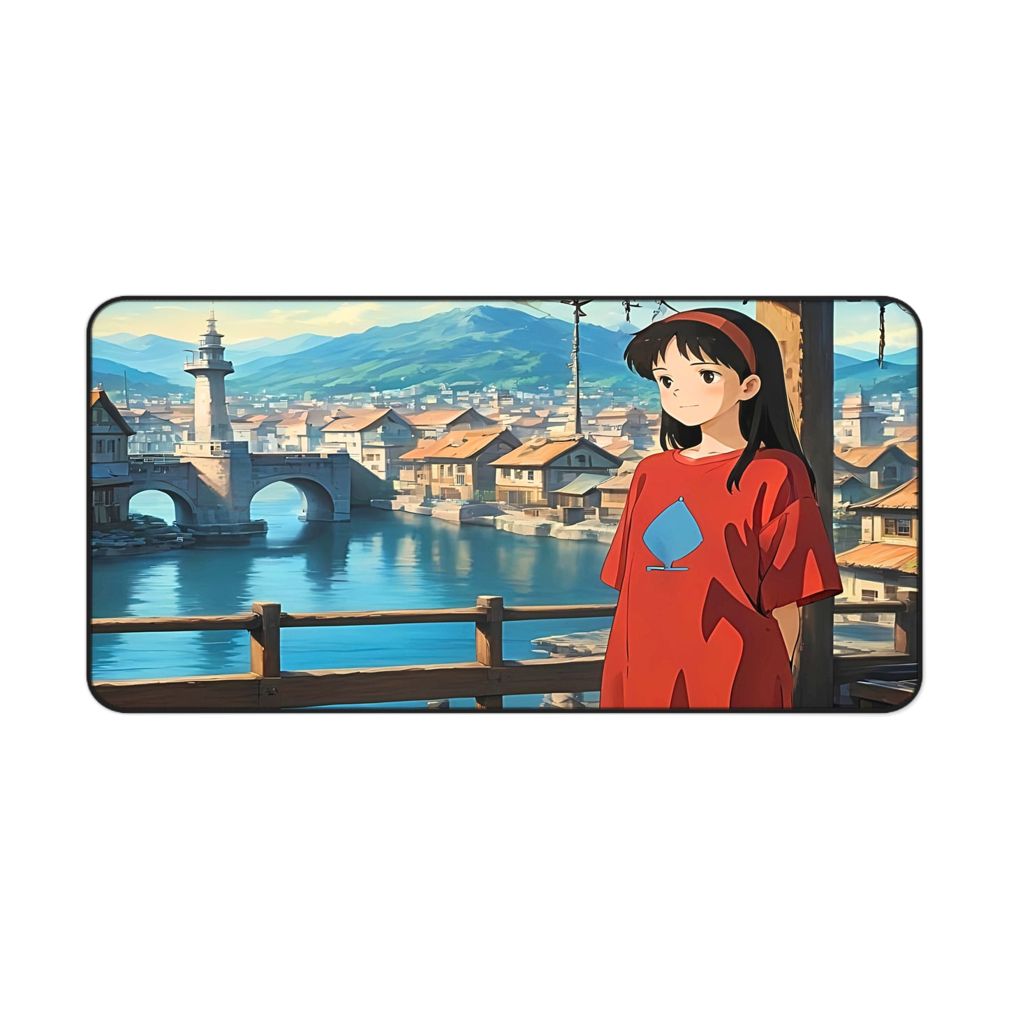 Yumeko – Red Shirt Girl & Clear Skies Desk Mat