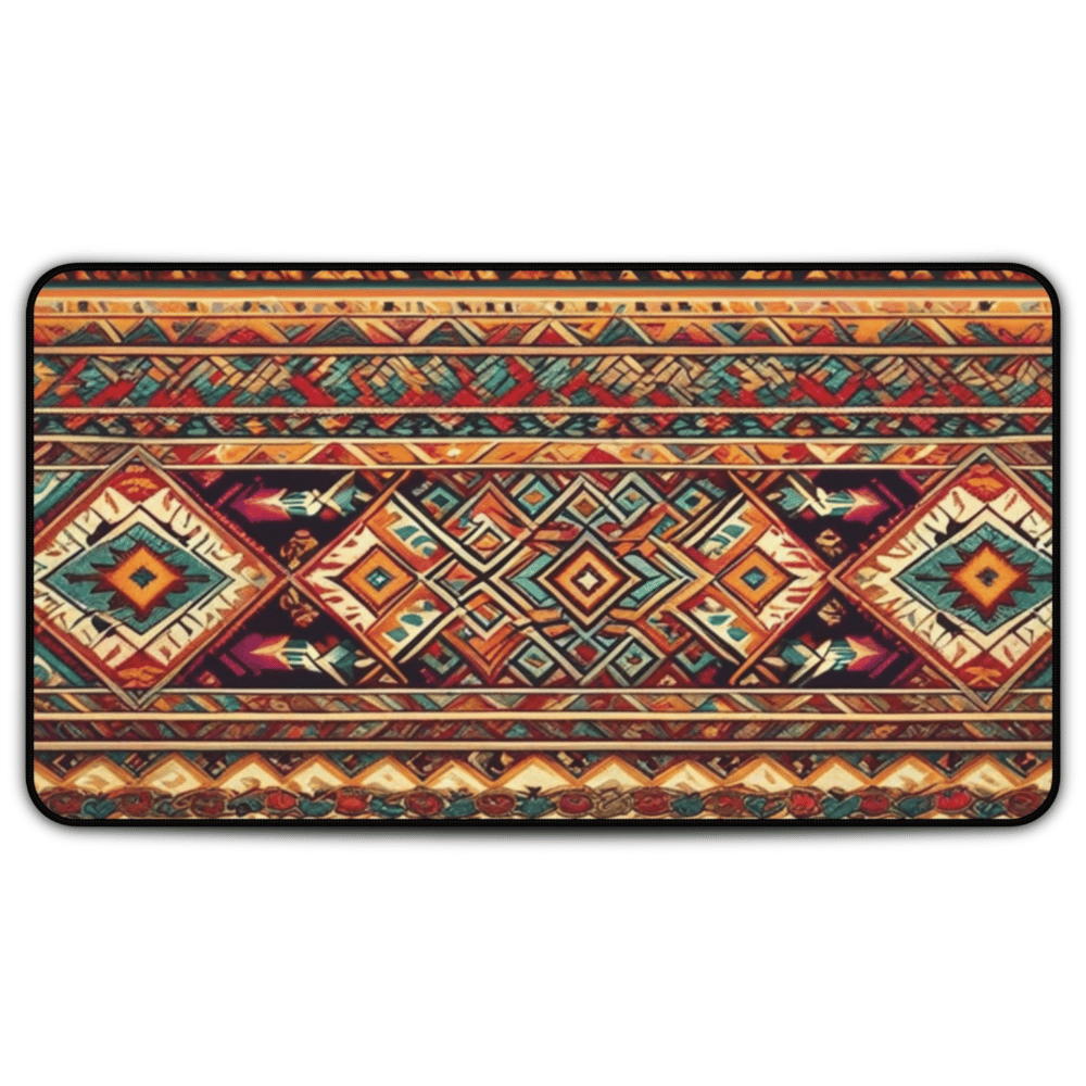 Quetzalcoatl Aztec Carpet Desk Mat