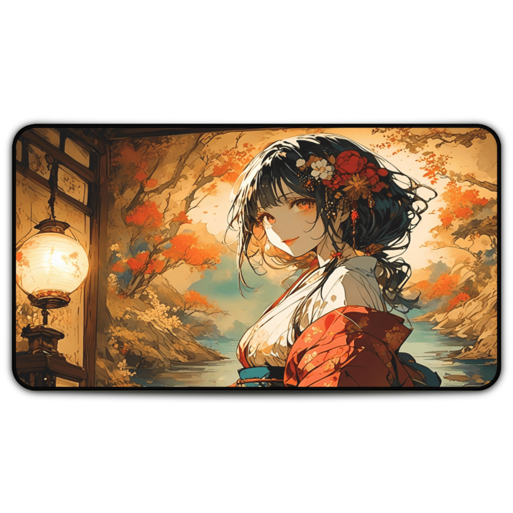 Nihonga - Phantom Petals and Mourning Willow Desk Mat