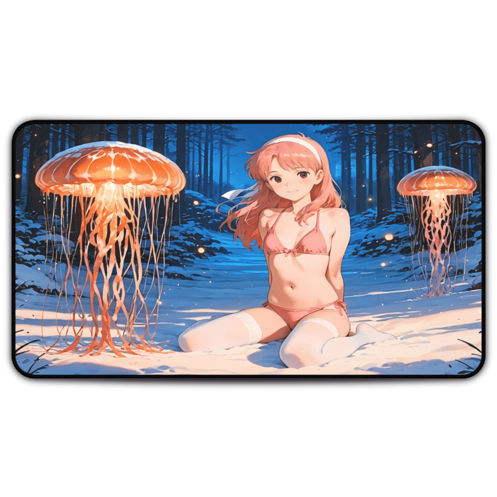 Yumeko - Pink Orchid & Java Apple Lewd Desk Mat