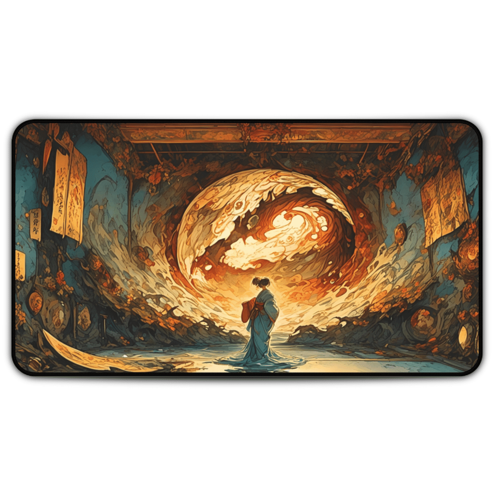Nihonga - Moonlight Spiral Nihonga Desk Mat