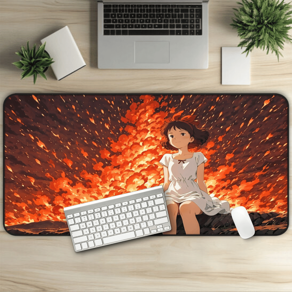 Yumeko – Nostalgia Under the Firey Sky Desk Mat