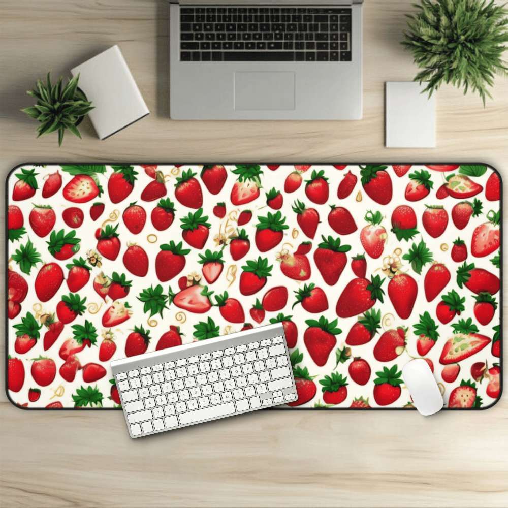 Strawberry Bliss Desk Mat