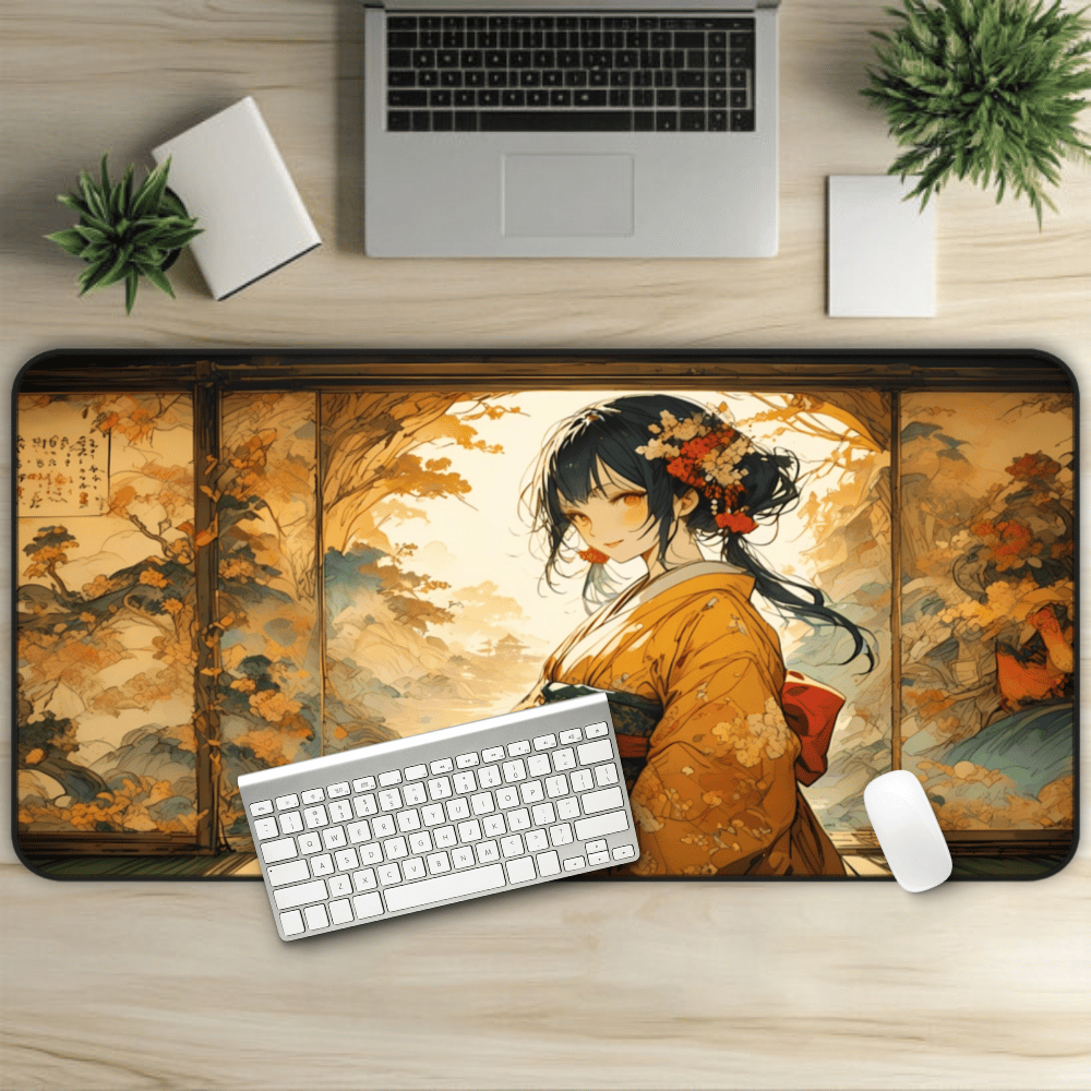 Nihonga - Golden Afternoon Desk Mat