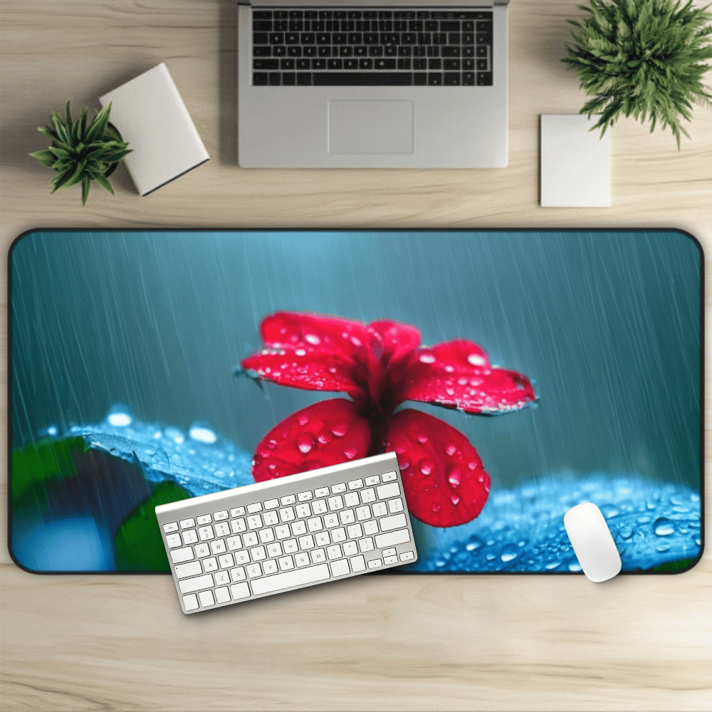Rain Kissed Blossom Desk Mat