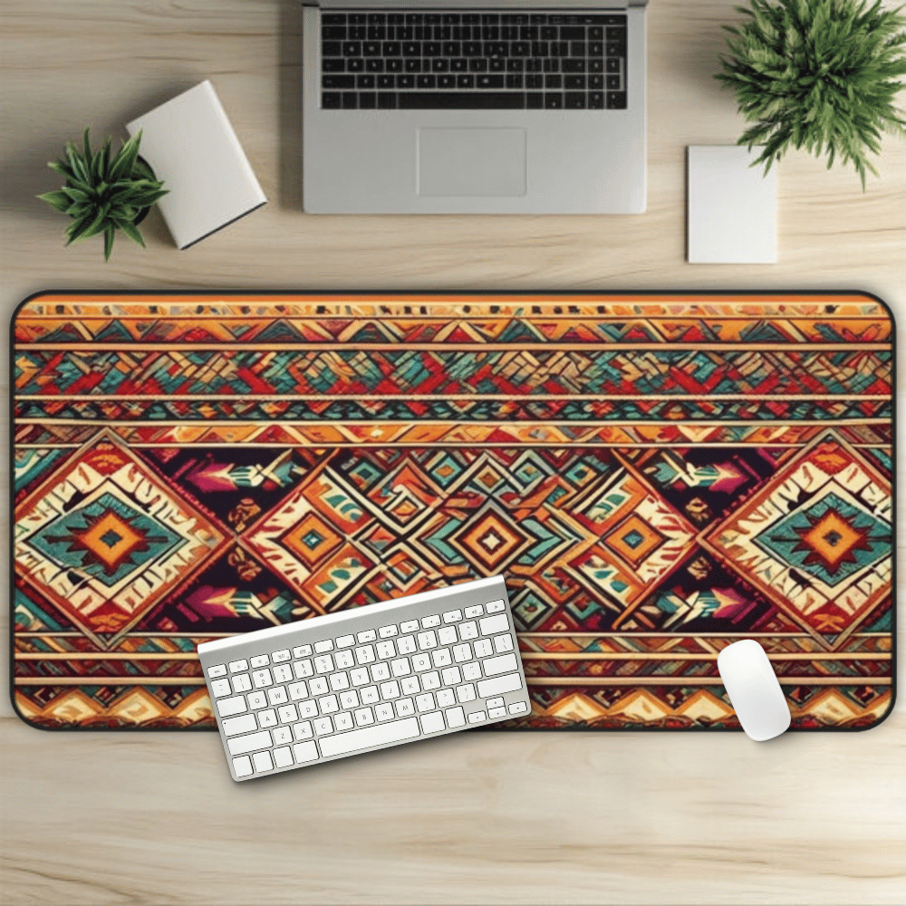 Quetzalcoatl Aztec Carpet Desk Mat