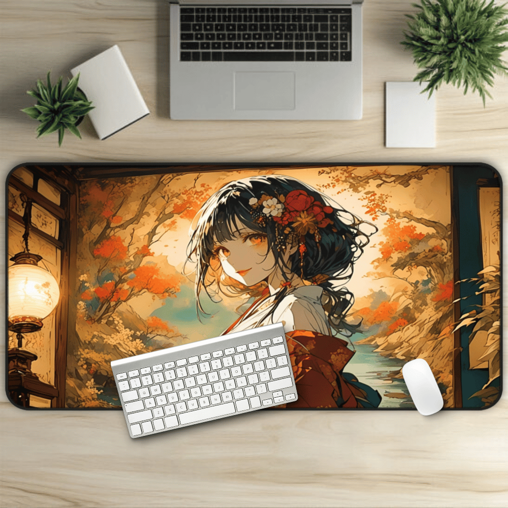 Nihonga - Phantom Petals and Mourning Willow Desk Mat