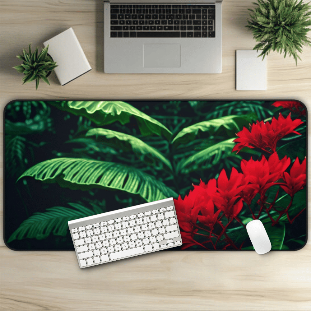 Tropical Bloom Desk Mat