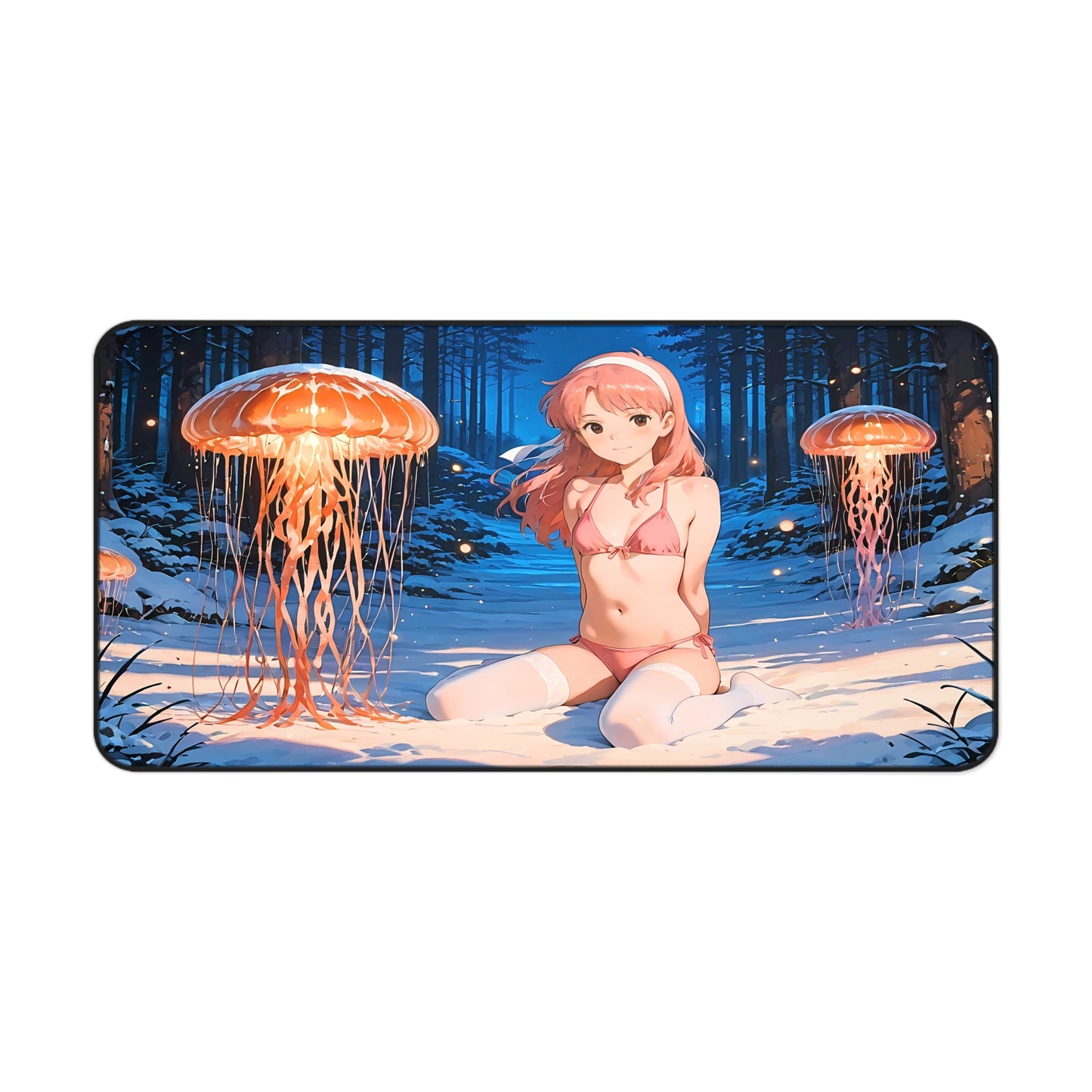 Yumeko - Pink Orchid & Java Apple Lewd Desk Mat