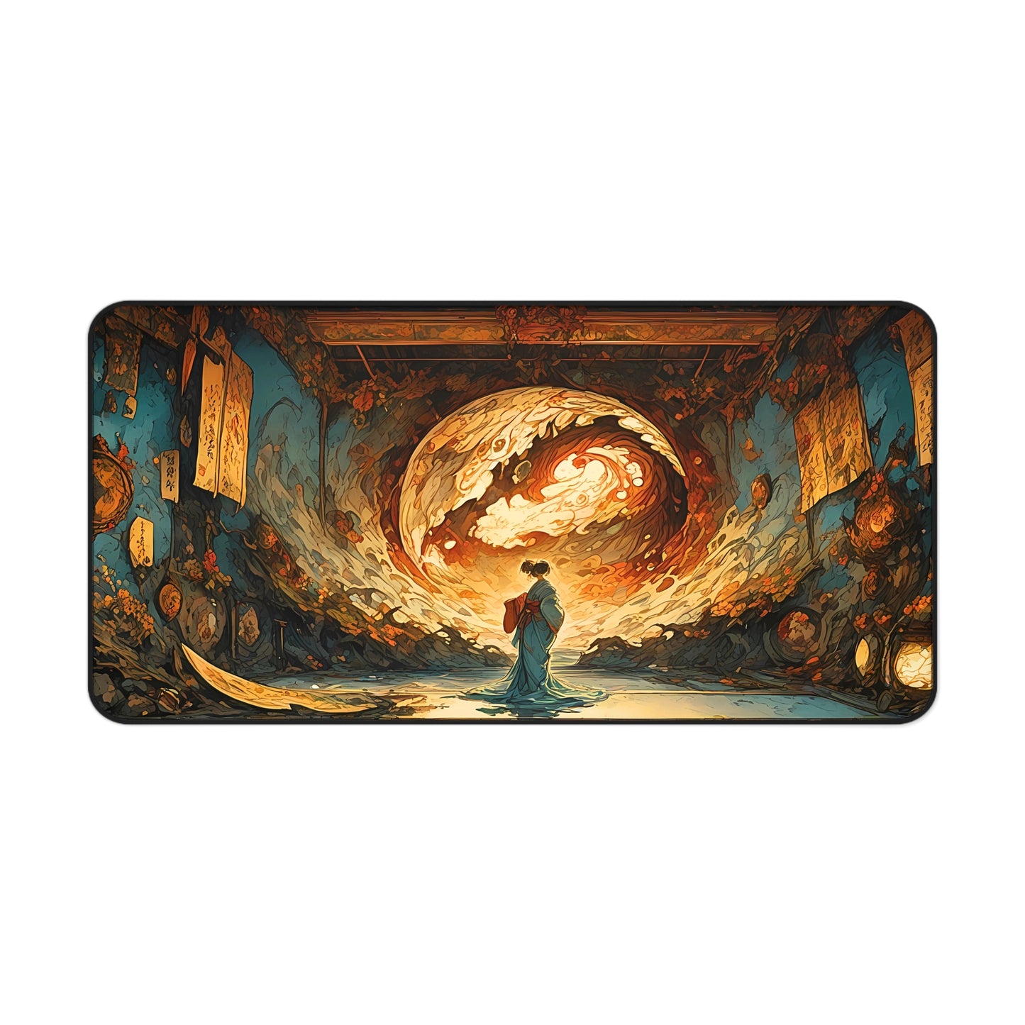 Nihonga - Moonlight Spiral Nihonga Desk Mat