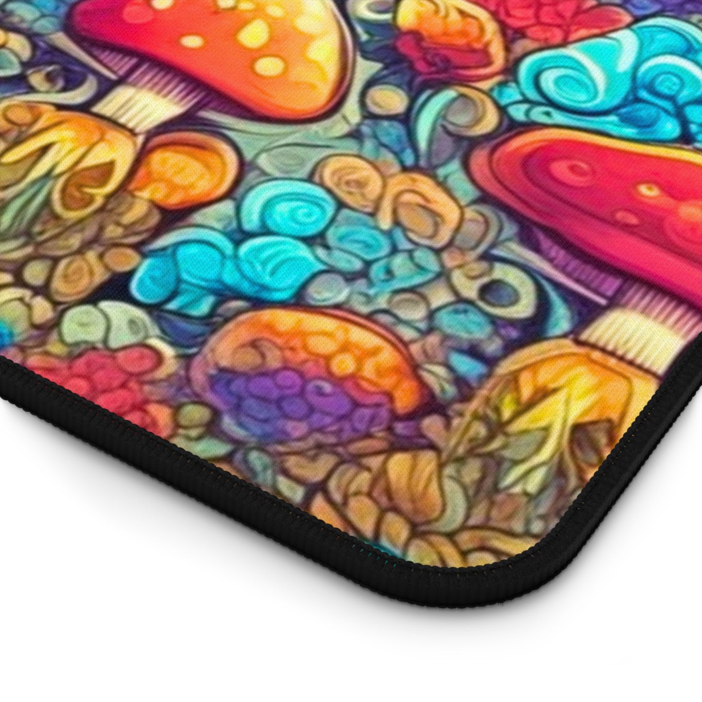 Rainbow Shrooms Desk Mat