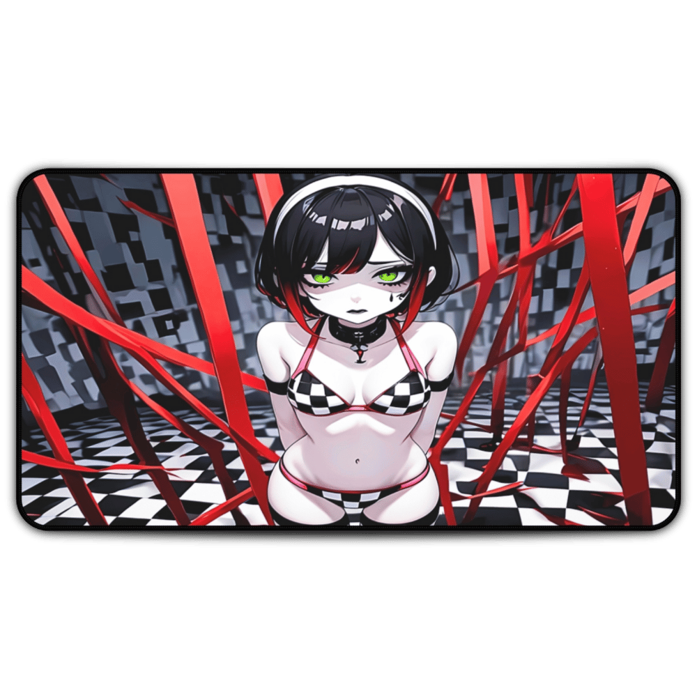 Quirky Goth Anime Waifu Desk Mat