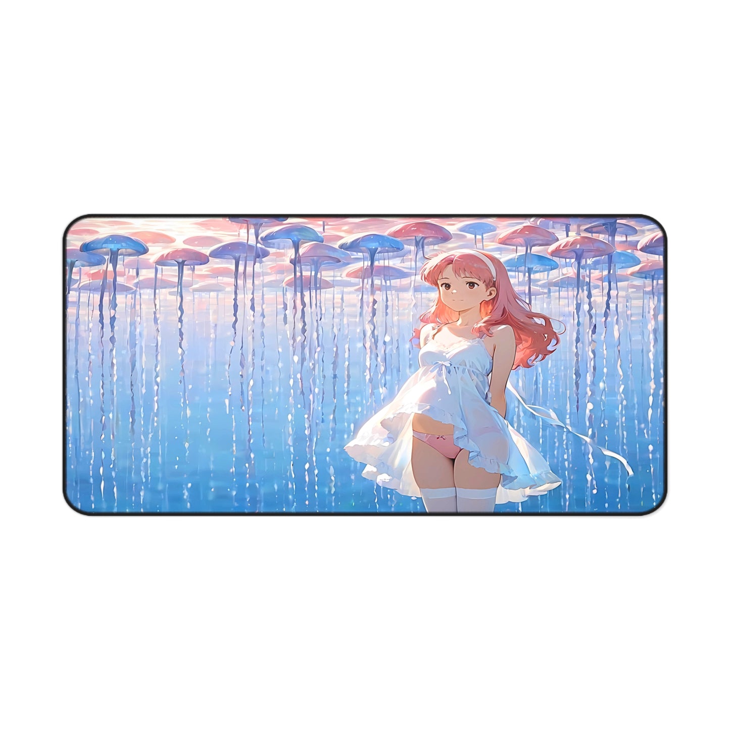 Yumeko – Pink Jellyfish & Floating Dreams Anime Desk Mat