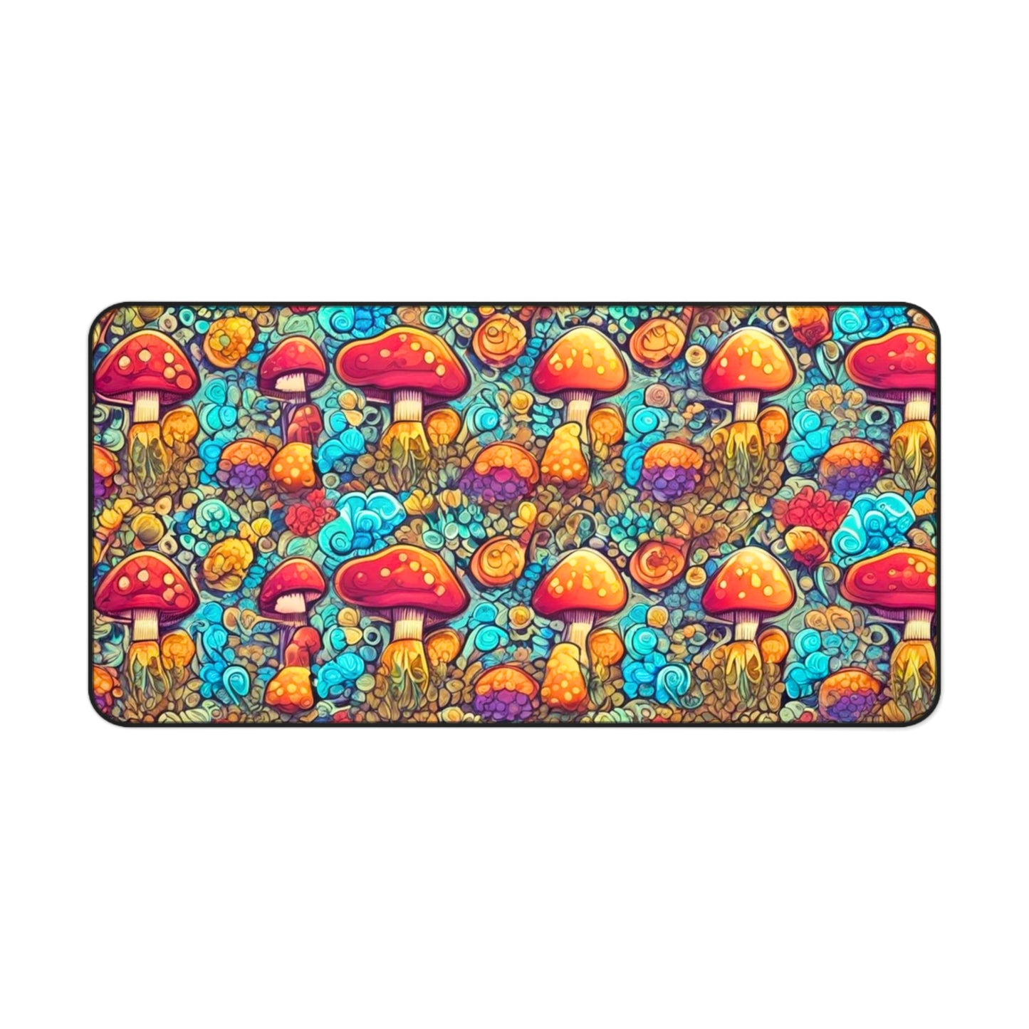 Rainbow Shrooms Desk Mat