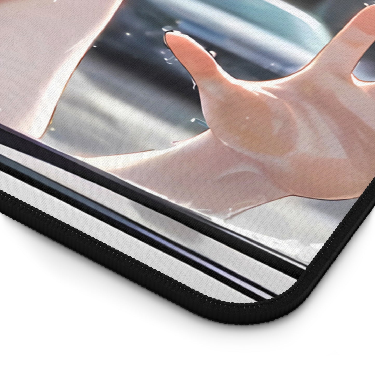 POV Car Wash Emo Girl Checkered Bikini Desk Mat sexy anime girl, lewd waifu artwork