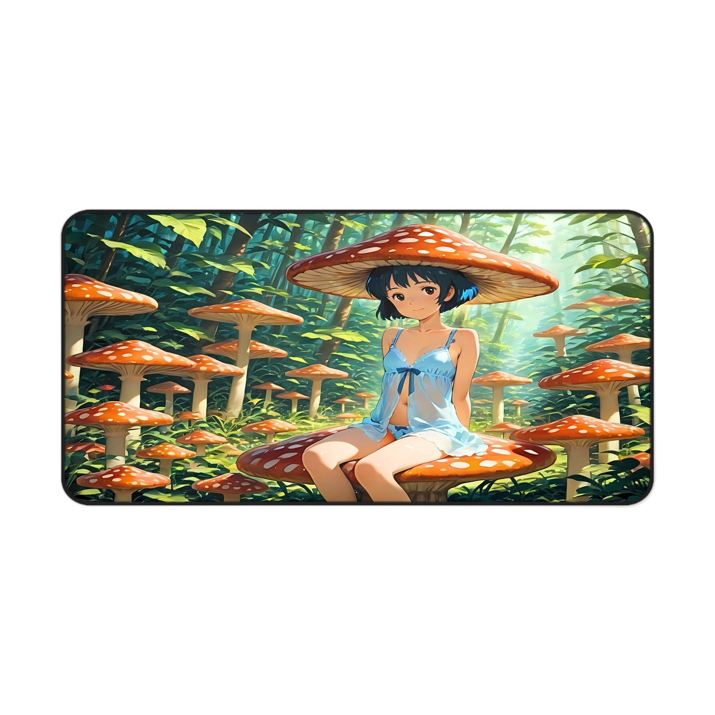 Yumeko – Forest Spirit & Giant Toadstool Desk Mat