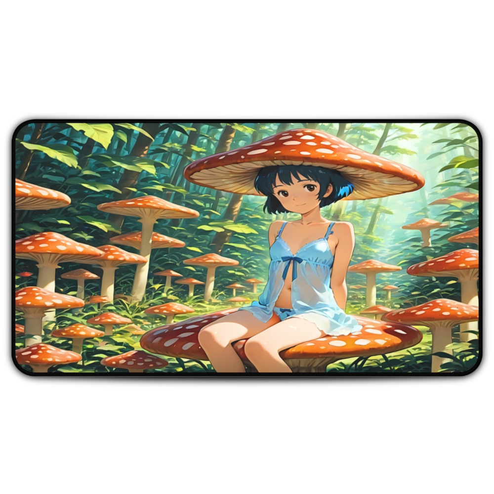 Yumeko – Forest Spirit & Giant Toadstool Desk Mat