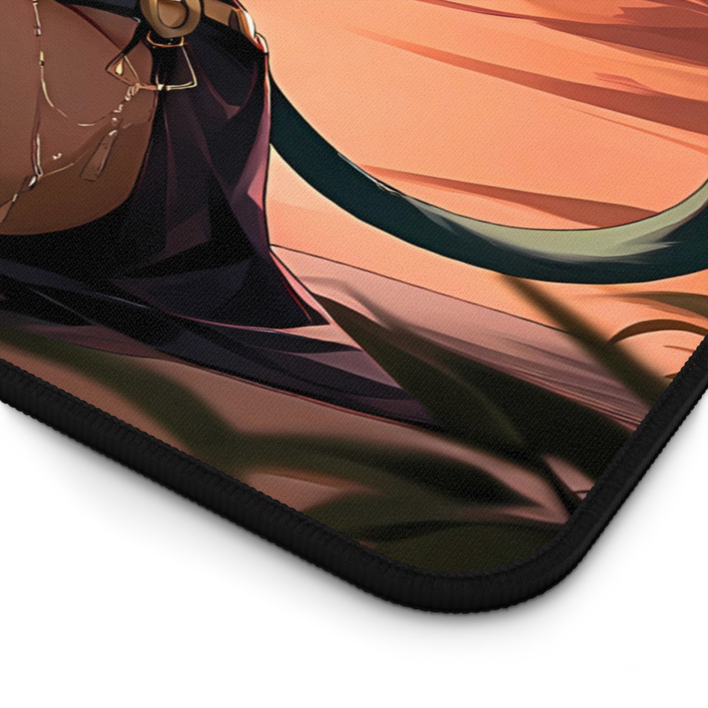 Egyptian Sunset Cat Princess Anime Desk Mat with anime girl art, desk mat, waifu, gamer, cute, aesthetic, anime setup, exotic waifu, brown, arab, anubis, catgirl, neko, thigs, hentai, nude, naked, ecchi, fan art, playmat, mousepad, sunset, nile river, majestic, melancholic