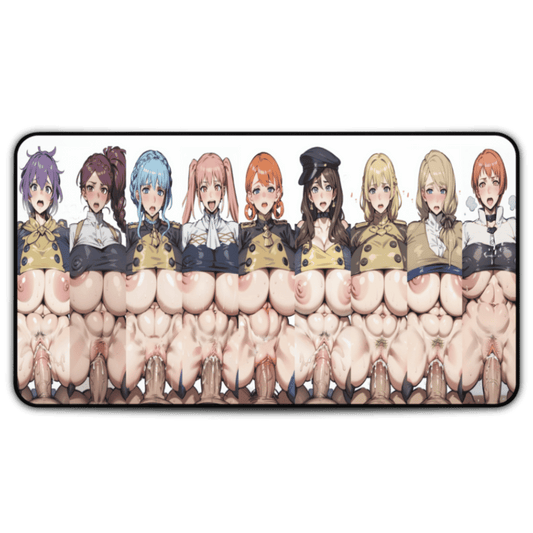 Slutty Anime Girls Extended Hentai Mousepad