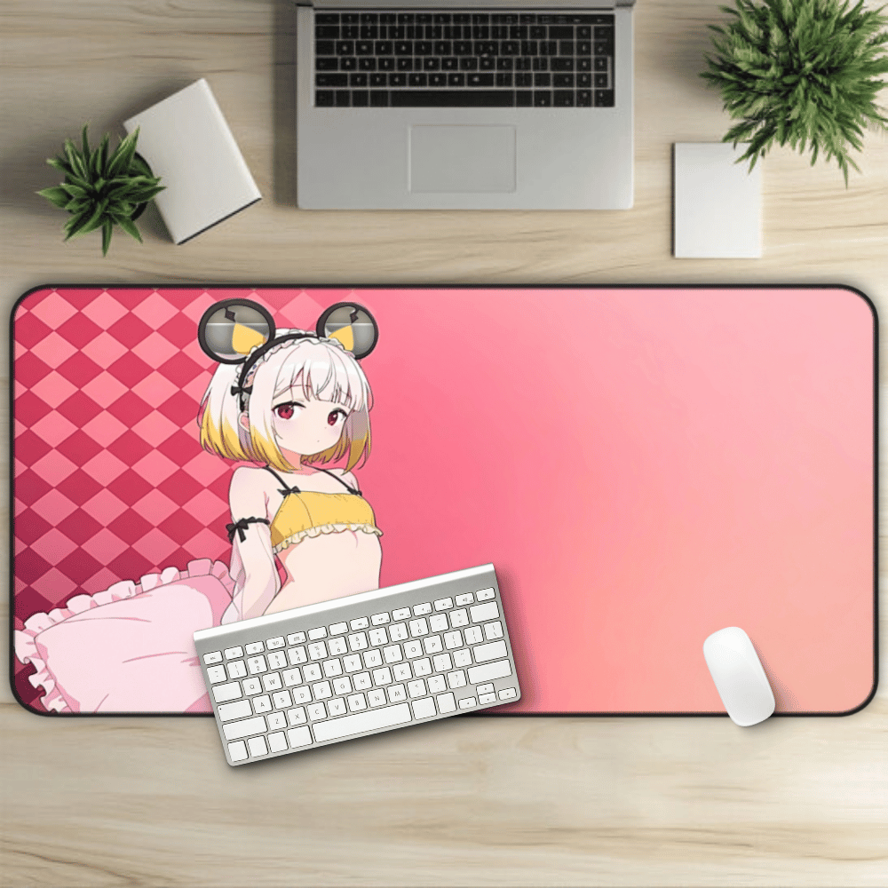 Sexy Malice Dormouse naked desk mat yellow underwear hentai artwork