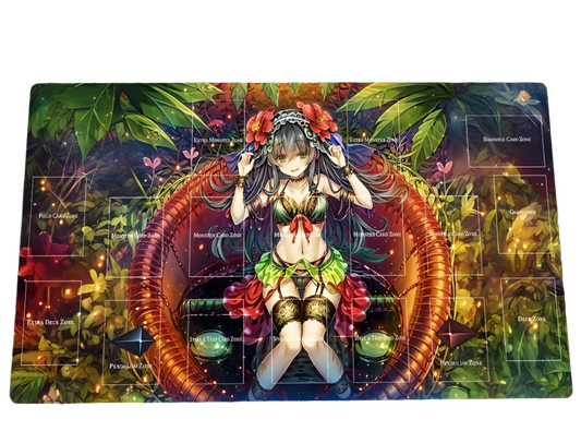 Lewd Dionaea Anime Waifu Playmat