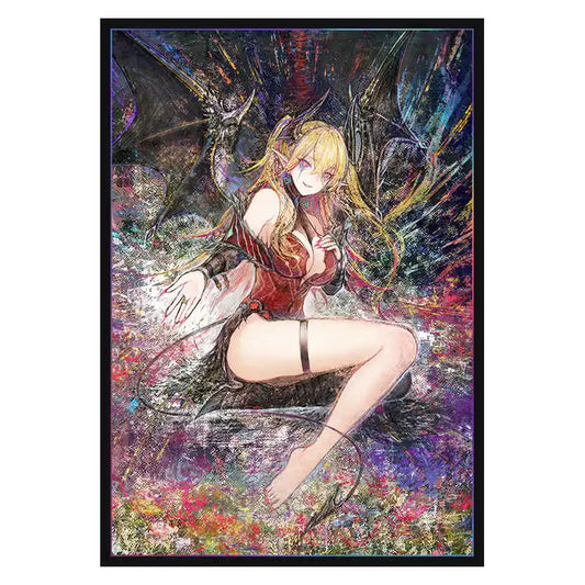 Holographic Scarlet Fiend Anime Card Sleeves